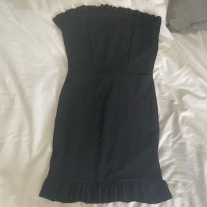 Black Strapless Mini Dress